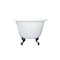 Aqua Eden Clawfoot Bathtubs, 48 L, 30.18 W, White/Oil Rubbed Bronze, Cast Iron VCT3D483018NT5 - alternate 5